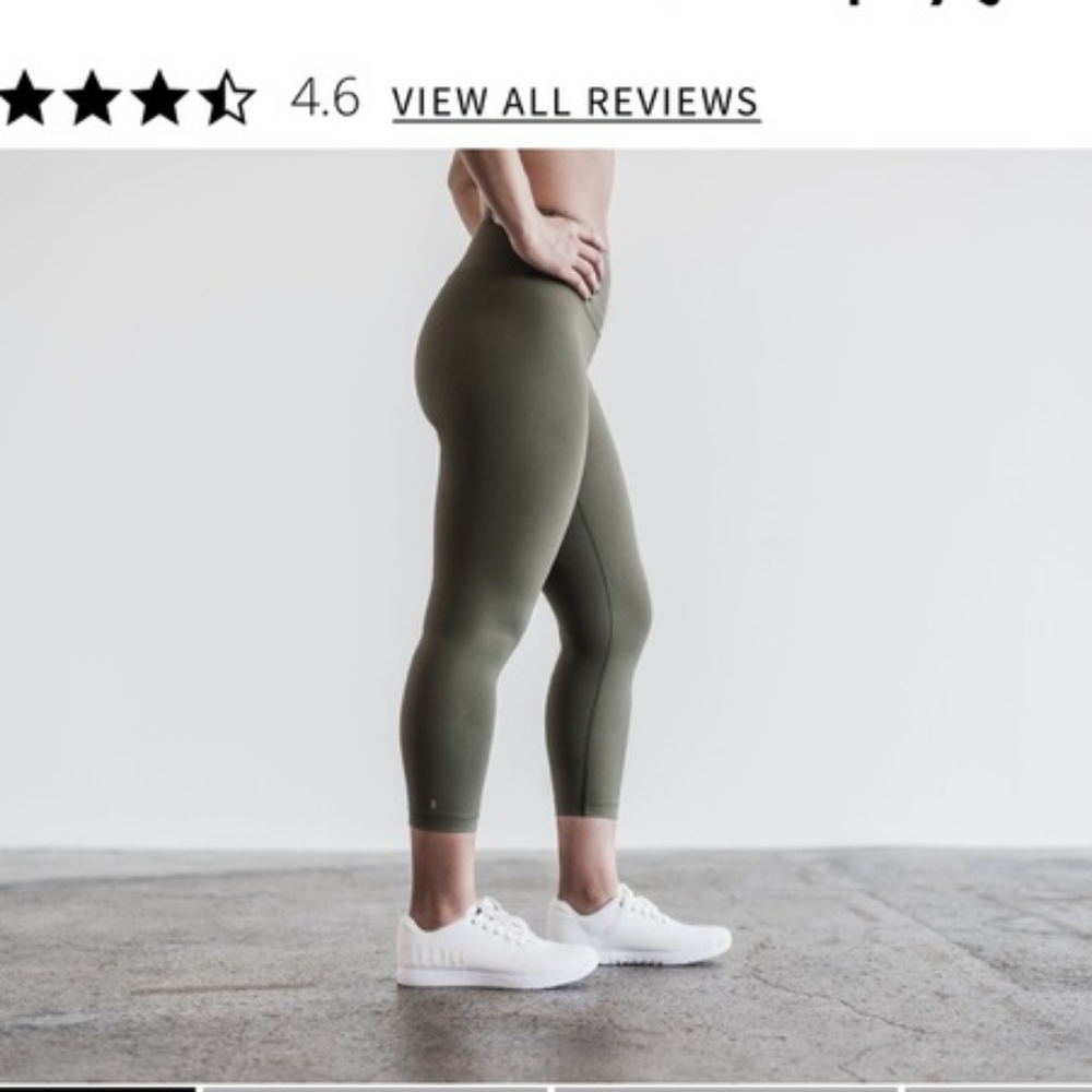 NOBULL army green crop Size Small